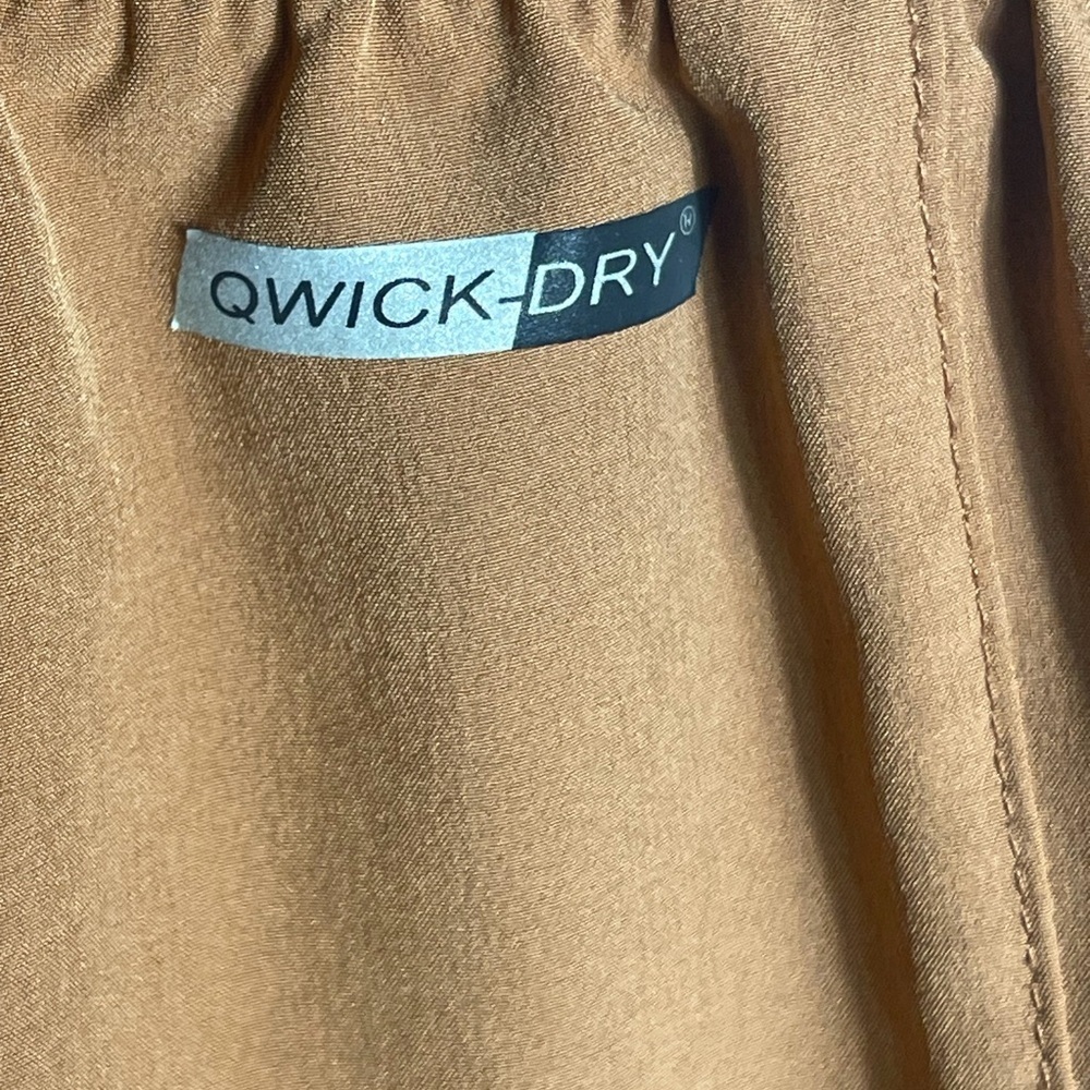 INPRO Men’s Quick Dry Cargo Shorts Brown Drawstring Athletic Size S - Picture 3 of 9